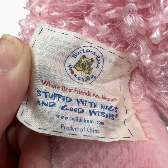 Build A Bear French Pink Poodle Dog Puppy Plush Stuffed Animal Toy Boucle BABW - Picture 12 of 13